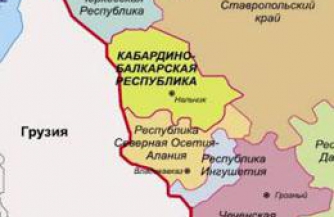 Кабардино балкария карта россии